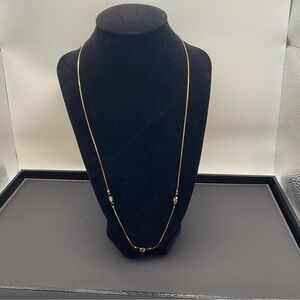 Amway AF Gold and black Beaded Long Necklace - Women Jewelry